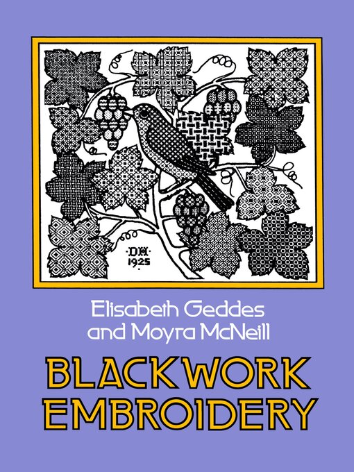 Title details for Blackwork Embroidery by Elizabeth Geddes - Available
